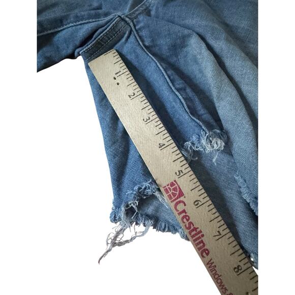 American Eagle Super Stretch Shorts Size 2 Distressed Women’s Summer Shorty - Picture 6 of 8